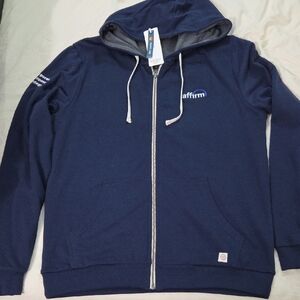 MARINE LAYER, Dark Blue Zip-Up Sweater